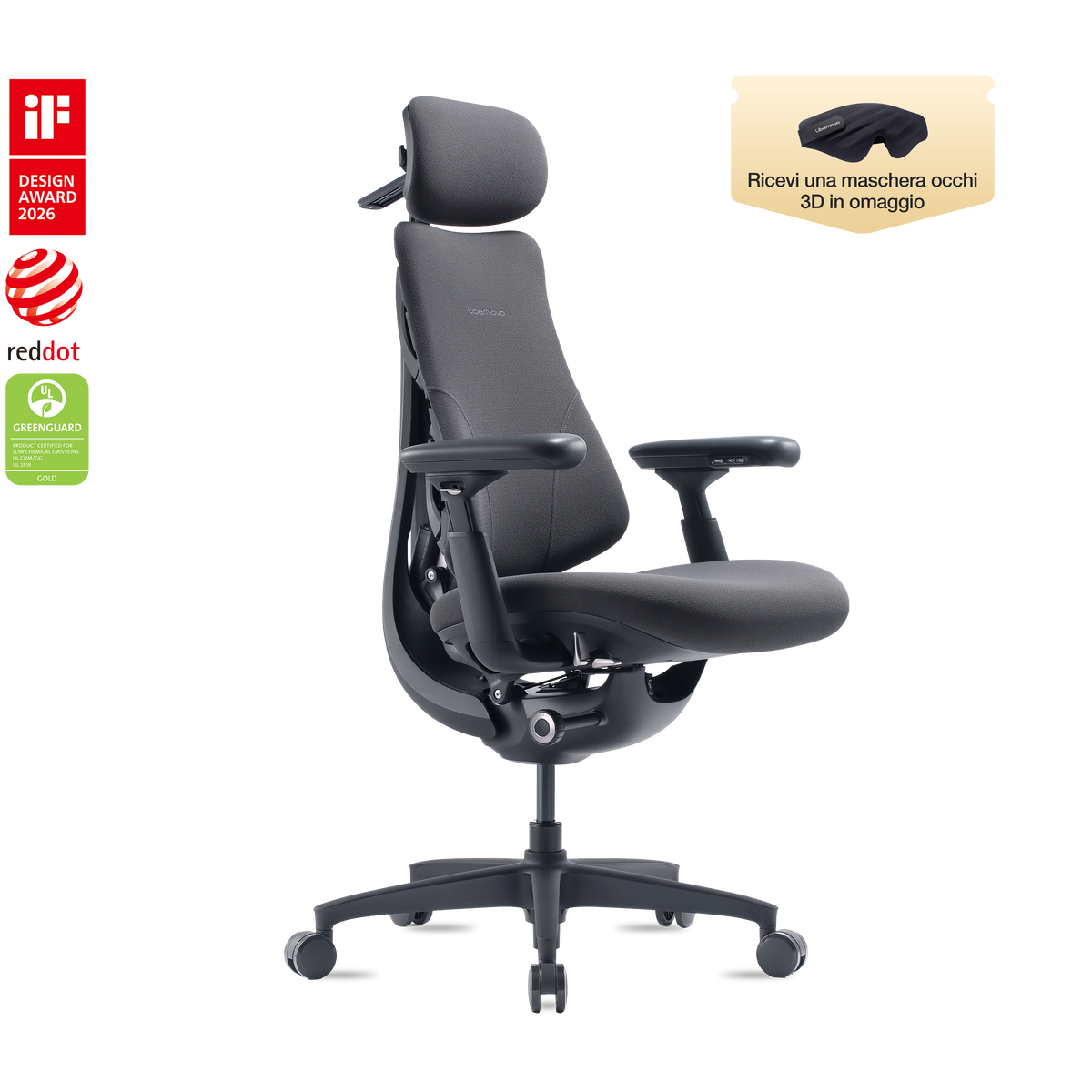 Sedie ergonomica dinamica LiberNovo Omni e Omni Gen
