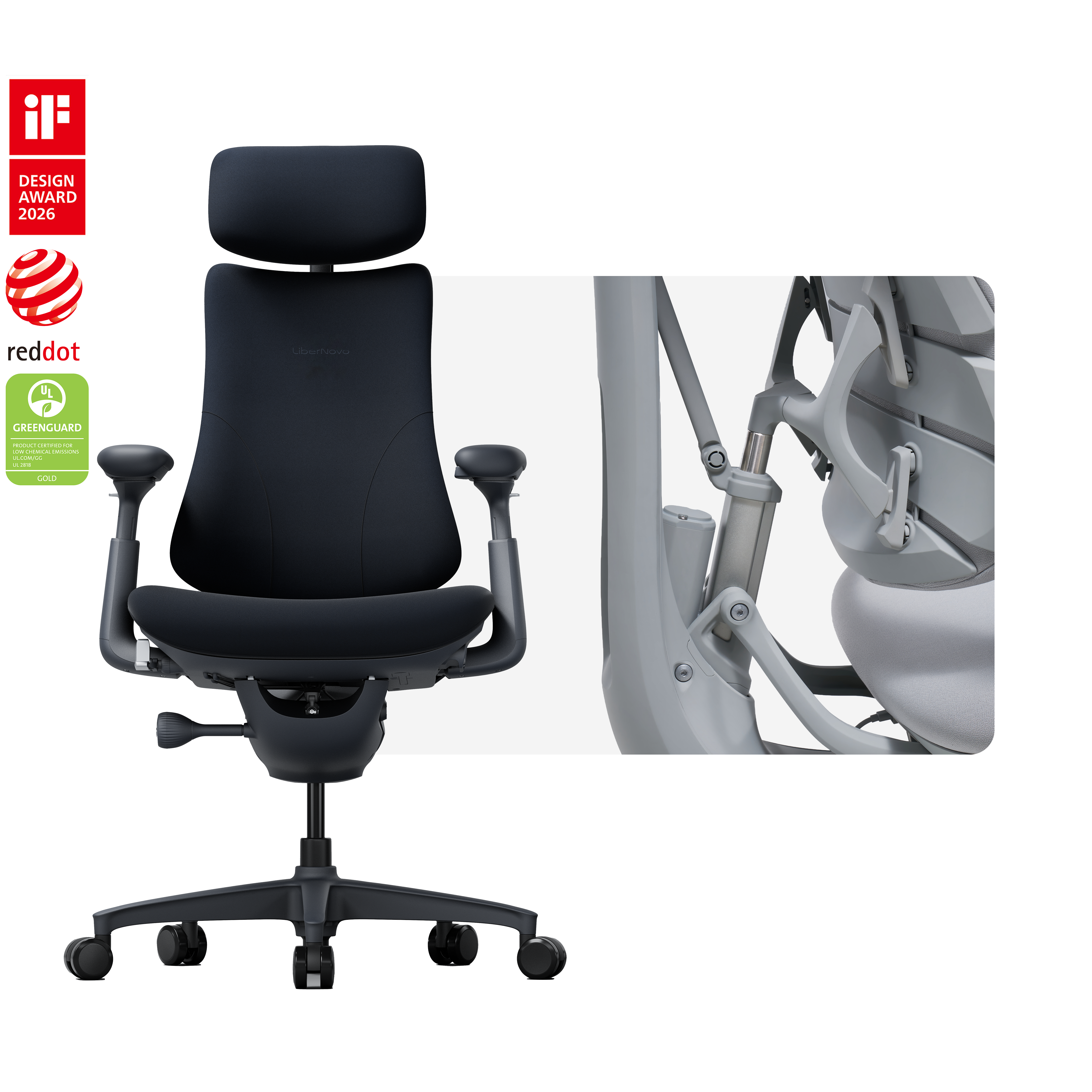 Sedie ergonomica dinamica LiberNovo Omni