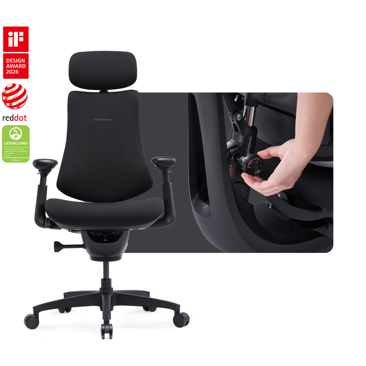 Sedia ergonomica dinamica LiberNovo Omni SE
