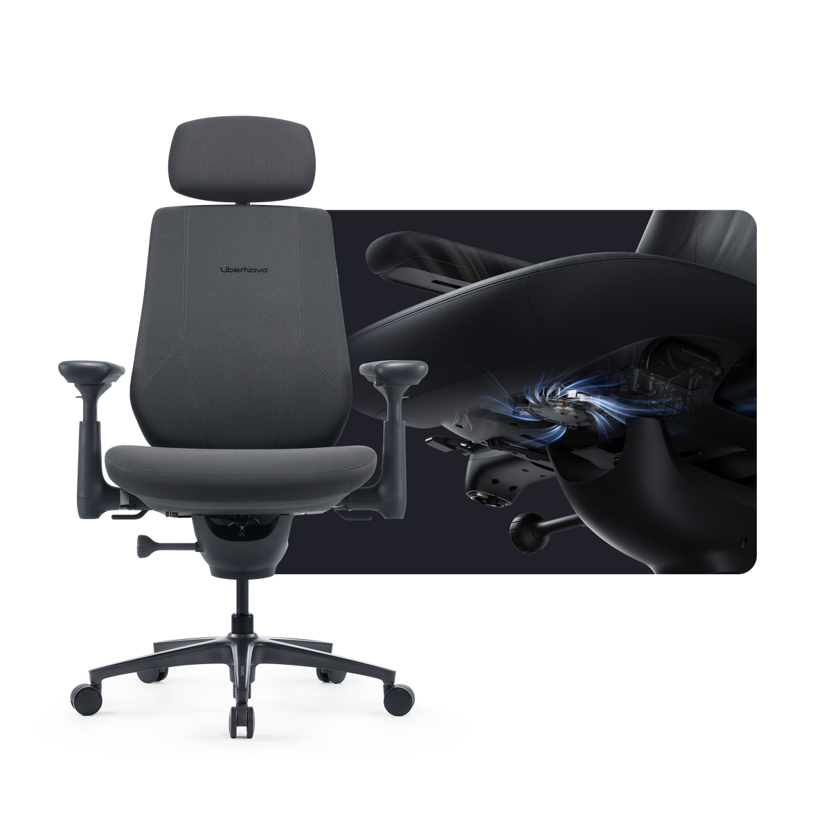Sedia ergonomica dinamica LiberNovo Maxis
