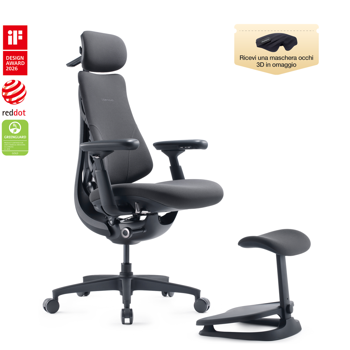 Sedie ergonomica dinamica LiberNovo Omni e Omni Gen
